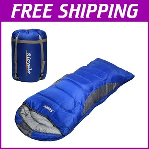 Oversized 0 Degree Waterproof Sleeping Bag with Compression Sack - For Adults - Picture 1 of 10