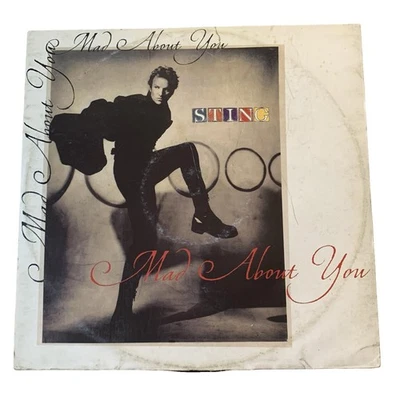 Sting Mad About You 12" Vinyl Single 1991 A&M Records Pop Rock Foto 1 de 2