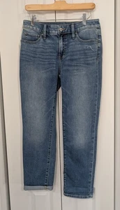 Chico's Neu Damen Größe 00/2 Slim Leg Crop Jeans So Schlankmacher - Bild 1 von 6