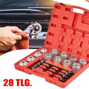 DE STOCK 28-tlg. Universal Silentlager Abzieher Werkzeug Buchsen Druckhülsen Set - Bild 1 von 12