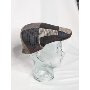 Men's Stylish multi-colored Patchwork Ivy Cap OS grandpacore retro vintage - Picture 1 of 7