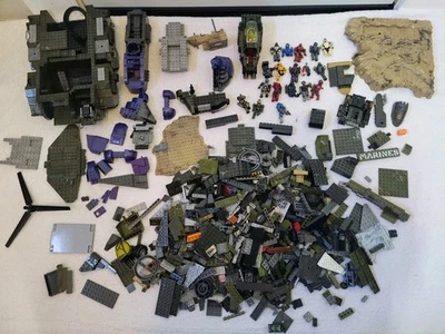 Large Halo Mega Construx Huge Figure Lot USNC Elephant Covenant Dropship Pelican - Image 1 of 4
