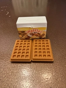 Fisher Price Spaß mit Essen 2 Waffeln & Box Spielset Vintage Rollenspiel - Bild 1 von 2