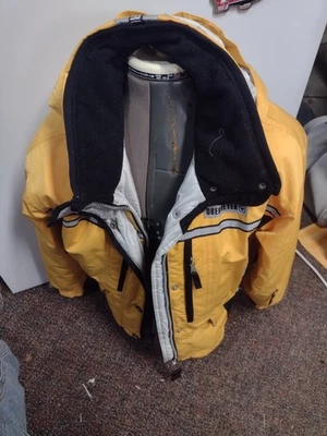 Womens Obermeyer Insulated Ski Snow Size 10 Yellow Jacket - Image 1 of 4