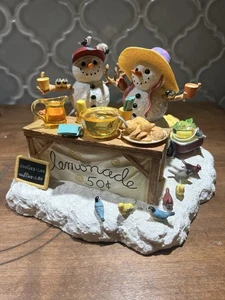 Lenox The Lemonade Stand By Lynn Bywaters Schneemann Serie Weihnachtsdeko - Bild 1 von 4