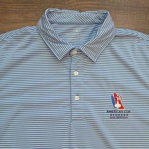 Vineyard Vines Americas Cup Polo Mens Large Blue Golf Bermuda 2017 Performance - Picture 1 of 10