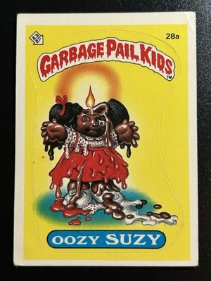 1985 Topps Garbage Pail Kids GPK Card First Series 1 OS1 Matte 28a Oozy Suzy - Image 1 of 4