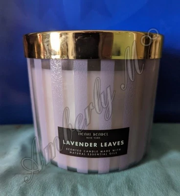 Henri Bendel Lavender Leaves 3 Wick Candles - Image 1 of 2