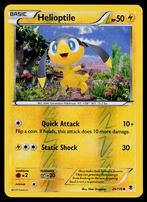 Pokemon Card XY Phantom Forces Helioptile 29/119 Reverse Holo - NM/LP - Image 1 of 2