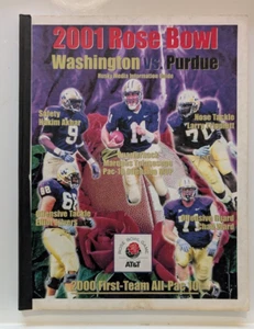 2001 Rose Bowl Program - Washington Huskies vs. Purdue Boilermakers - Picture 1 of 2
