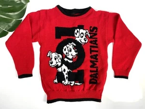 Vintage Jet Set 101 Dalmatians Hearts Disney Sweater Size Small 5 - Picture 1 of 10