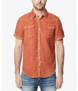 Buffalo David Bitton Men's Siprox Short Sleeve Fashion Button Down Shirt S M - Picture 1 of 4
