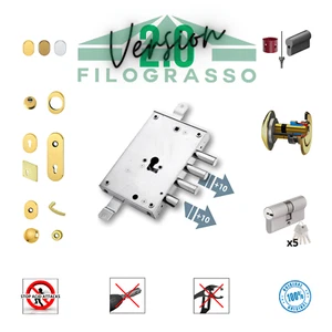 EUROPEAN CYLINDER ARMORED DOOR LOCK KIT FOR ALLMET - Picture 1 of 18