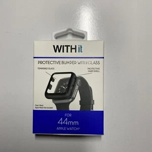PARE-CHOCS DE PROTECTION AVEC VERRE POUR APPLE WATCH 44 MM - Photo 1 sur 1