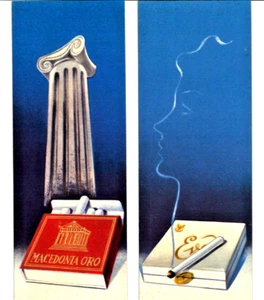 SEGNALIBRI SIGARETTE: MACEDONIA ORO - EVA-  STOP - DUE PALME - LOTTO DUE PEZZI - Picture 1 of 2