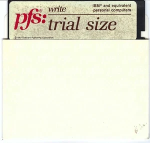 ITHistory (1983) IBM PC Software: SOFTWARE PUBLISHING PFS WRITE Trial W/Guide - Picture 1 of 2