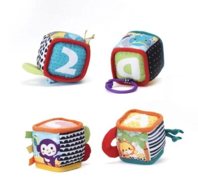 Infantino Discover and Play Soft Blocks Development Toy 4 Pack 0+Month - Image 1 of 4
