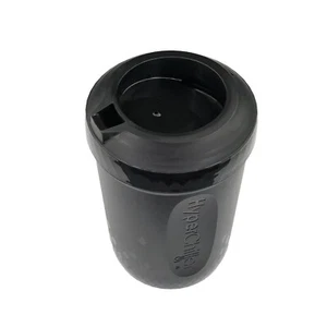 HyperChiller Iced Coffee Beverage Cooler BPA Free Black 4pc Drink Chiller 12.5oz - Picture 1 of 20
