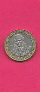 CHILE CHLIEAN KM236 2005 XF-SUPER FINE-NICE MODERN BI-METAL 100 PESO COIN - Picture 1 of 1