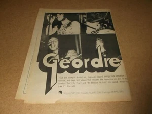 Geordie  1973  Full Page (12" X 16") UK Advert - Picture 1 of 1