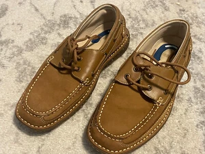 Nunn Bush Men's Sz 9M Boat Leather Loafer Brown Shoes 84001-40 - Picture 1 of 11