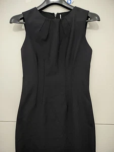 Elie Tahari Dress Womens 2 Black Sleeveless Midi Mini Ponte Lined Casual Work - Picture 1 of 13