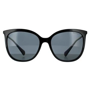 Ralph by Ralph Lauren Sunglasses RA5248 500181 Shiny Black Dark Grey Polarized - Picture 1 of 6