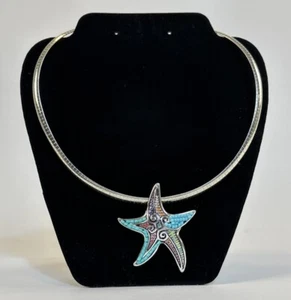 Silver Tone Starfish Necklace - Bild 1 von 3