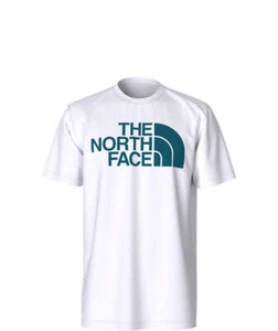 The North Face Tee Short Sleeve Half Dome Graphic T-Shirt White Blue Moss 2XL - Picture 1 of 3