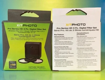 XIT FILTER KIT 67mm PL UV FLD - Polarizing,Ultra-violet, Daylight Fluorescent - Image 1 of 4