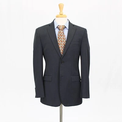 Abrigo Blazer Chaqueta DKNY 38R Gris Deportivo Lana Sólida 2B Foto 1 de 4