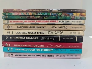 Vintage Garfield Books By Jim Davis – Lot of 10 Includes Books 10-14 - Picture 1 of 3