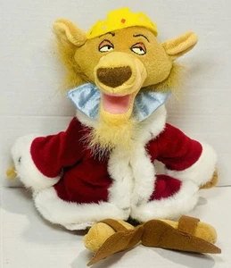 Disney Robin Hood Prince John Beanie Plush Stuffed King Lion 8” - Picture 1 of 7