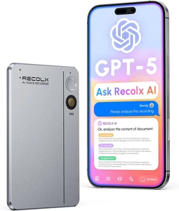 Grabadora de voz AI, control de aplicaciones, transcribir y resumir con 71 plantillas profesionales, R - Imagen 1 de 7