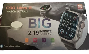 Smartwatch Hiwear Plus Modelo C90 Ultra 2 BIG 2.19 Infinite Negro Nuevo - Imagen 1 de 8