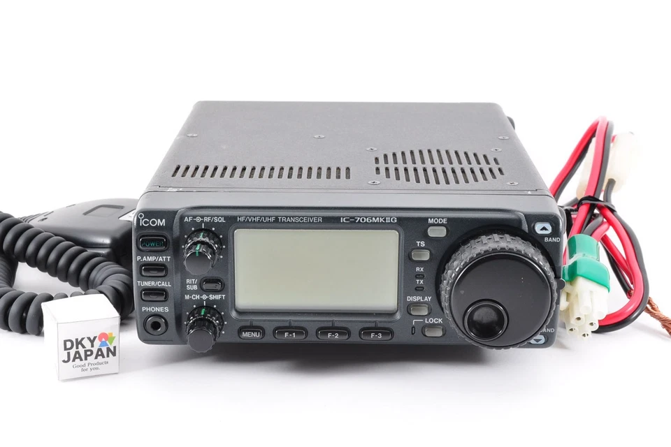 Icom IC-706MKII-G Radio ricetrasmettitore amatoriale HF/VHF/UHF con microfono testato usato Fm JP - Immagine 1 di 4