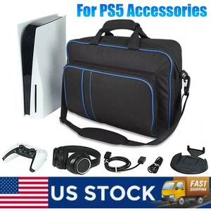 Carrying Case for PS5 Travel Bag for Controller Headset Game Console Accessories - Picture 1 of 17
