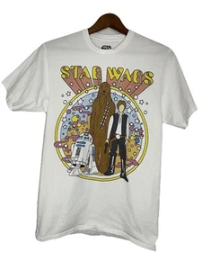 Camiseta gráfica retro pequeña blanca Star Wars para hombre - Imagen 1 de 4