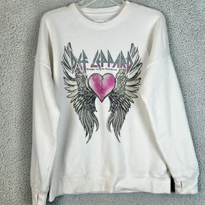 Girls Abercrombie Kids Size 15/16 Def Leppard Graphic Sweatshirt Womens Medium - Picture 1 of 5