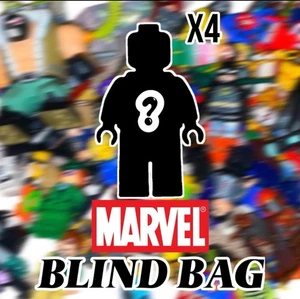 Lego Superhero DC Marvel Random Minifigure Blind Bag Genuine Lot Of 4 - Picture 1 of 1
