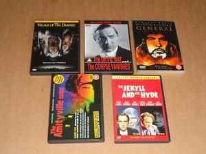 Horror - Lot of 5 Region 2/Region Free DVDs (Bella Lugosi/Vincent Price) - Imagen 1 de 2