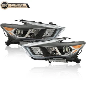 Silscvtt Left&Right Headlights For 2016-2018 Maxima S|SL|SV LED DRL Projector - Picture 1 of 14