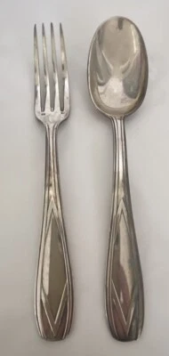 Couverts en métal argenté SFAM modèle Art Nouveau / Déco/6049V2 - Photo 1/4