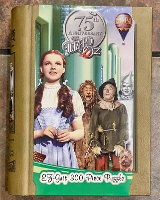 The Wizard of Oz Dorothy Jigsaw Puzzle 1000pc with Book Box by WB EZ Grip NEW - Image 1 of 4