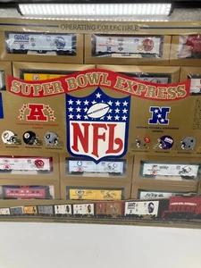 HO Mantua Super Bowl NFL Express Train Set Ready to Run Diesel Engine Box 150032 - Picture 1 of 16