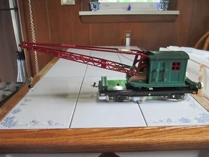 Lionel 219 Derrick Car Peacock and Dark Green Standard Gauge - Picture 1 of 13
