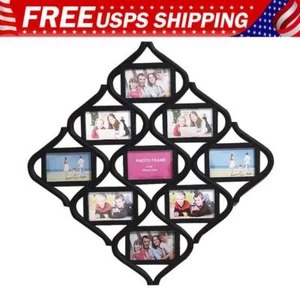 Collage Photo Frame 9 Picture Frames for Multi Photo Family Wall Decor 4"x6" - Picture 1 of 11