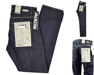 Meltin Pot Herren Stretch Jeans Regular Fit High Waist Blau W30 W31 W32 W34 - Bild 1 von 10