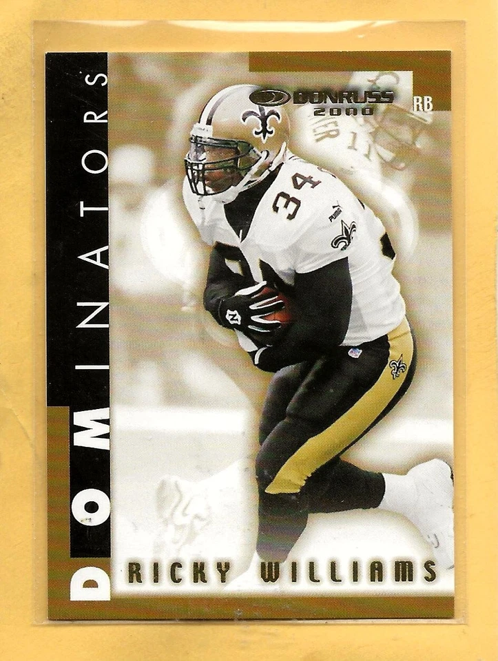 RICKY WILLIAMS - 2000 Donruss "Dominators" - #D-17 (Ser. #3534/5000) - Saints - Image 1 of 1