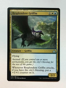 Magic The Gathering Resplandent Griffin Rivals of Ixalan 170/196 regular poco común - Imagen 1 de 1